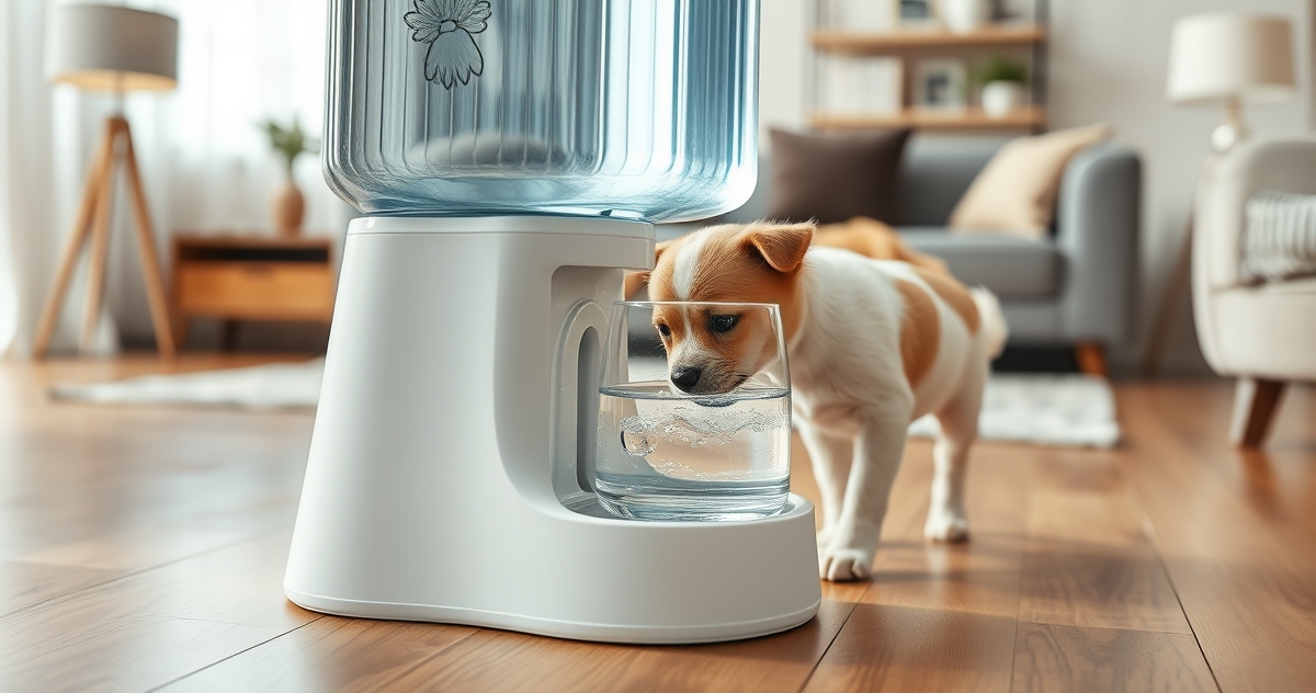 Amazon Basics Water Dispenser in action