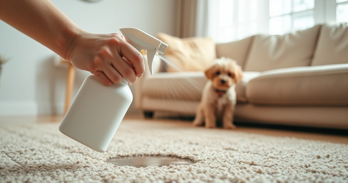 Nature's Miracle Stain Remover in action