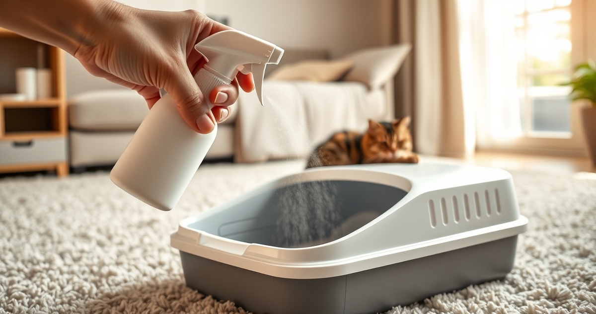 Pet-Pourri Litter Deodorizer in action