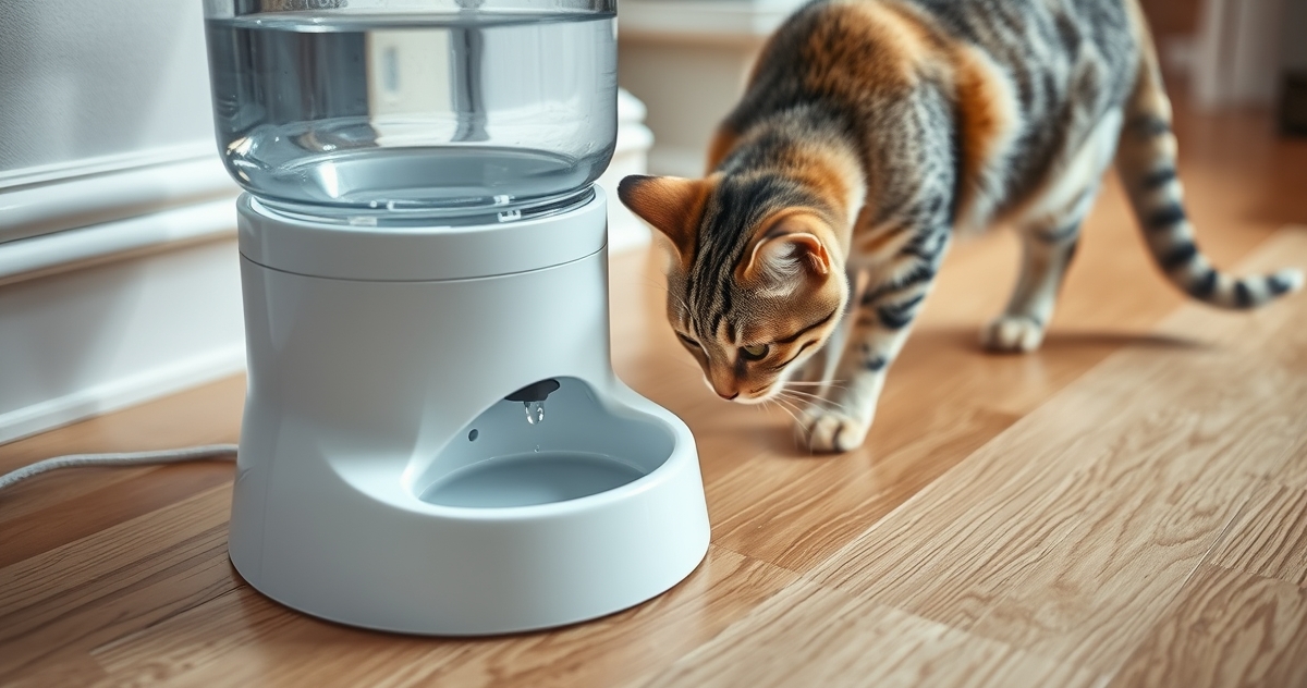 Petmate Gravity Waterer in action