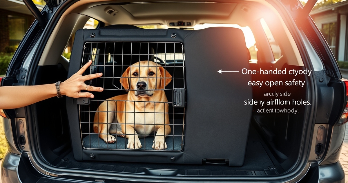 Petmate Large Dog Kennel in action