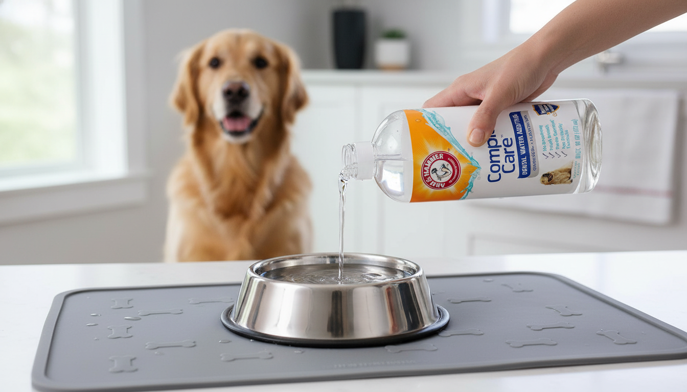 Arm & Hammer Water Additive in action