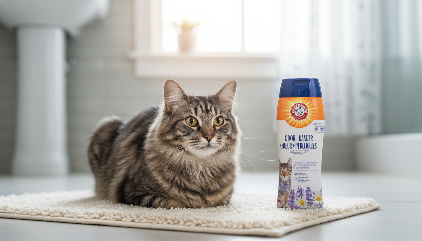 Arm & Hammer Cat Shampoo in action