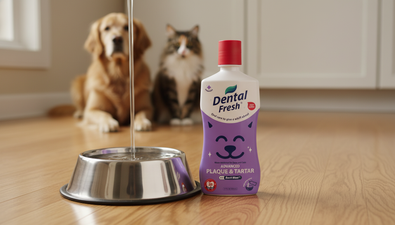 Dental Fresh Water Additive in action