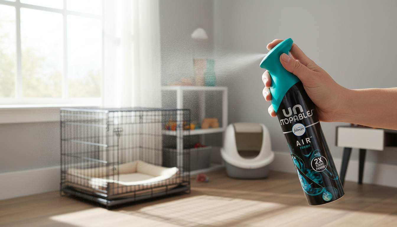 Febreze Air Mist Spray in action