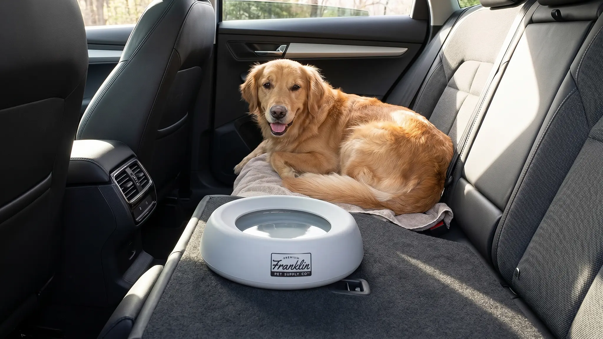 Franklin Spill Proof Pet Bowl in action