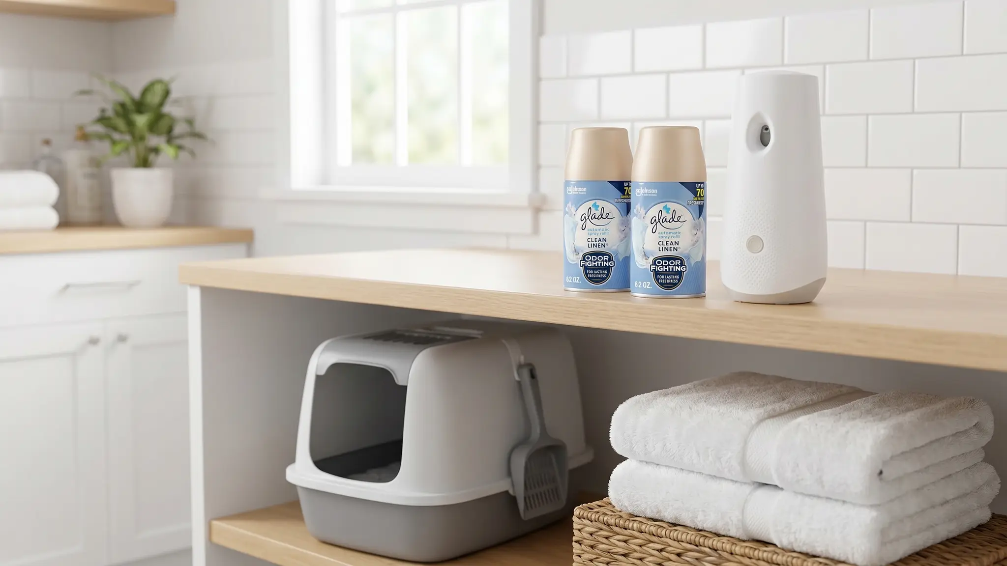 Glade Automatic Spray Refill in action