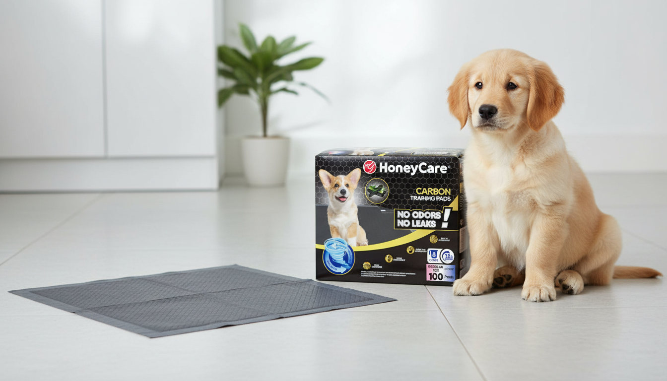 HONEY CARE Training Pads in action