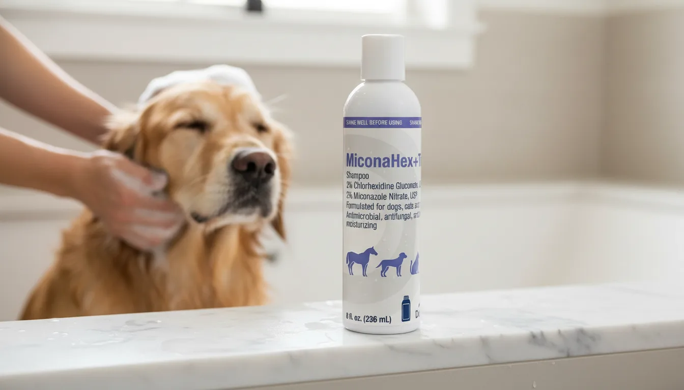 MiconaHex+Triz Shampoo in action