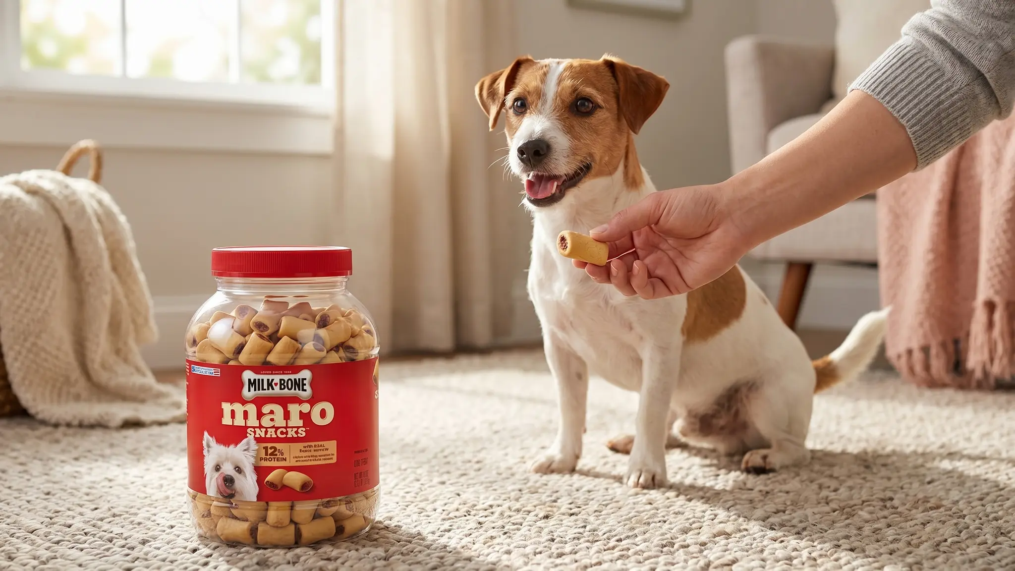 Milk-Bone MaroSnacks in action