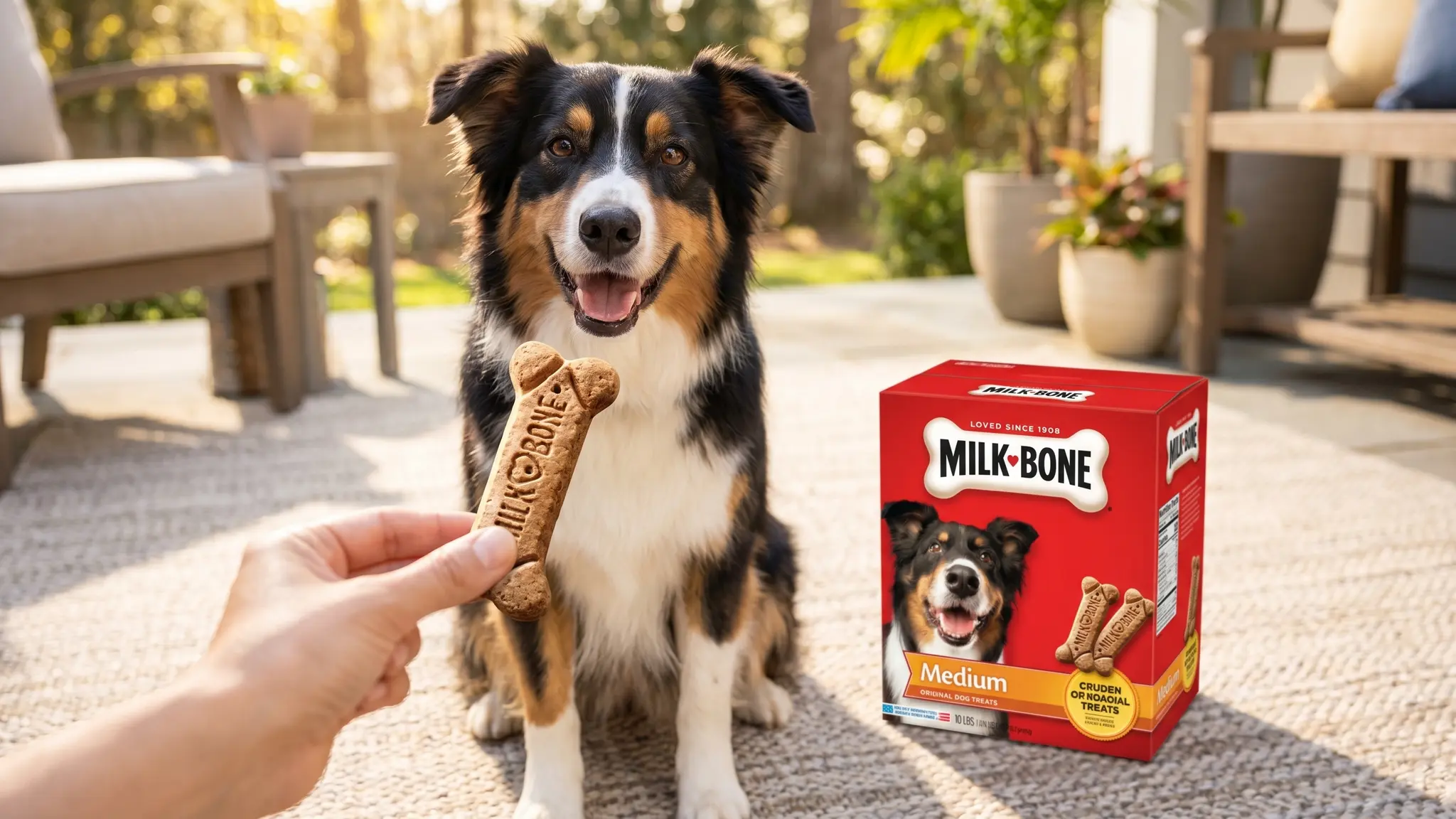Milk-Bone Original Dog Treats in action