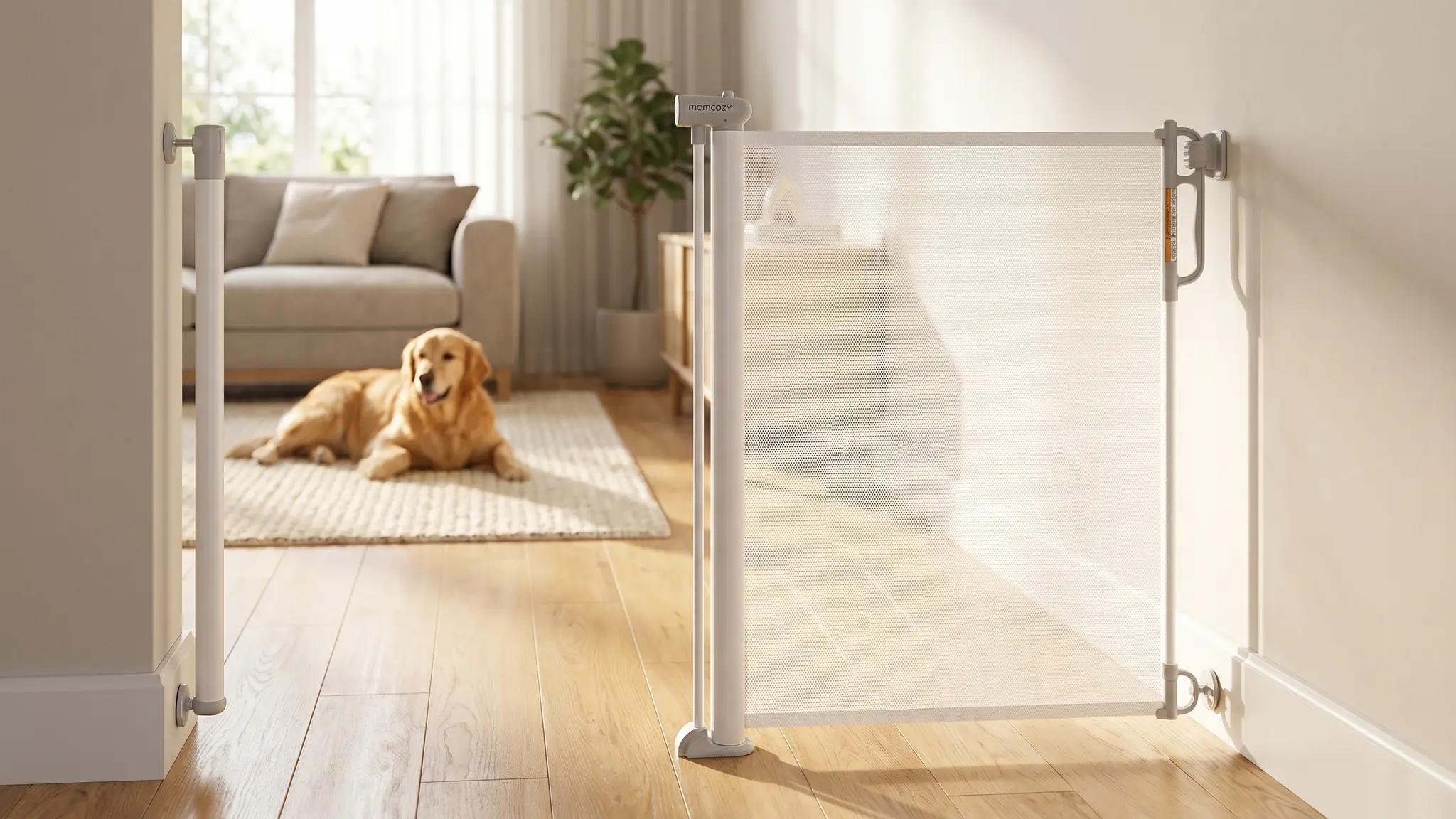 Momcozy Retractable Baby Gate product view