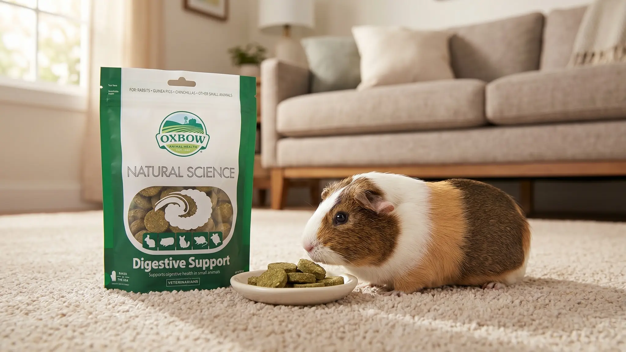 Oxbow Digestive Support in action