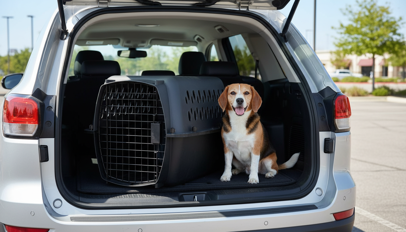 Petmate Pet Porter Kennel in action
