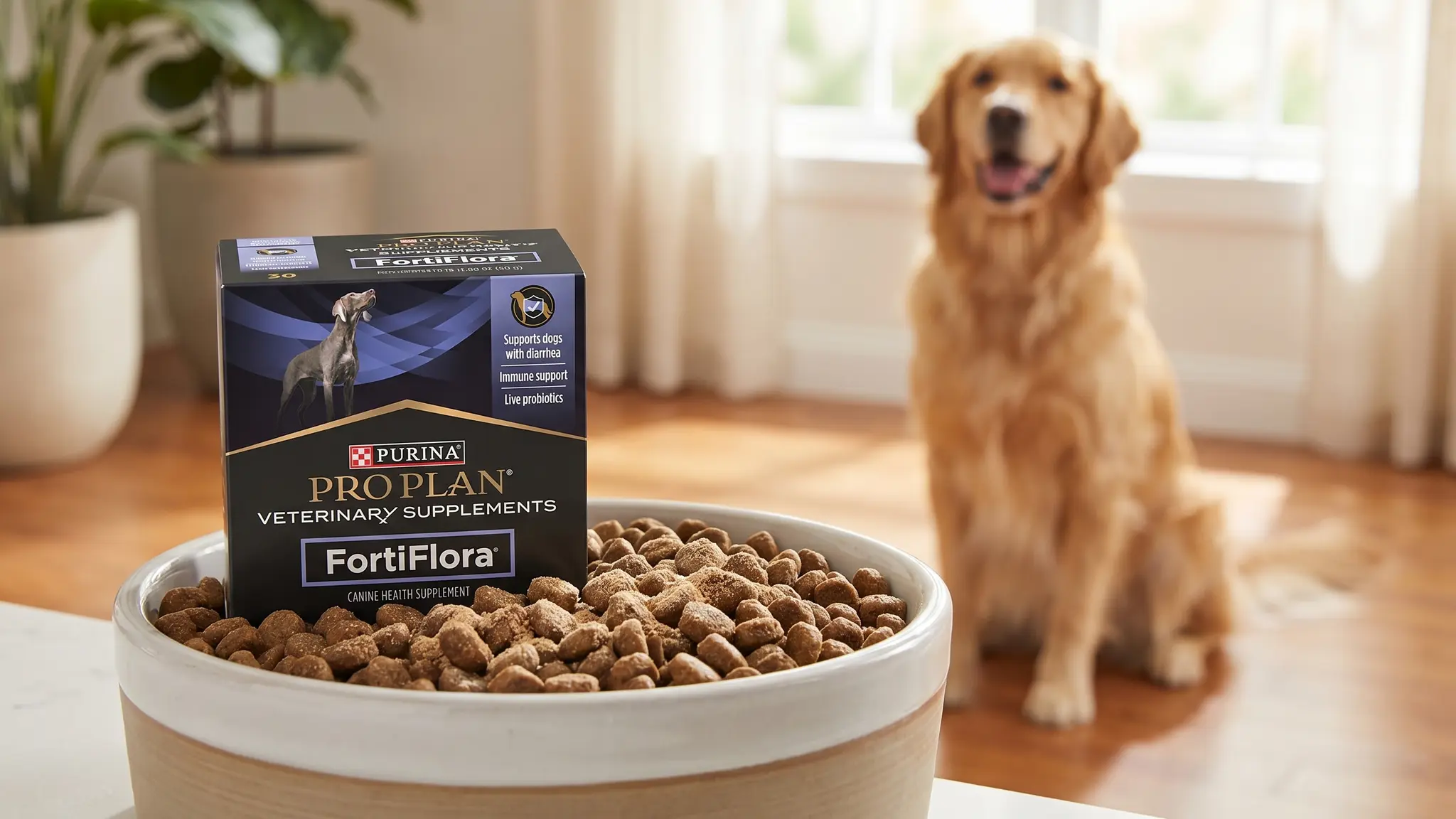 Purina FortiFlora Dog Probiotic in action