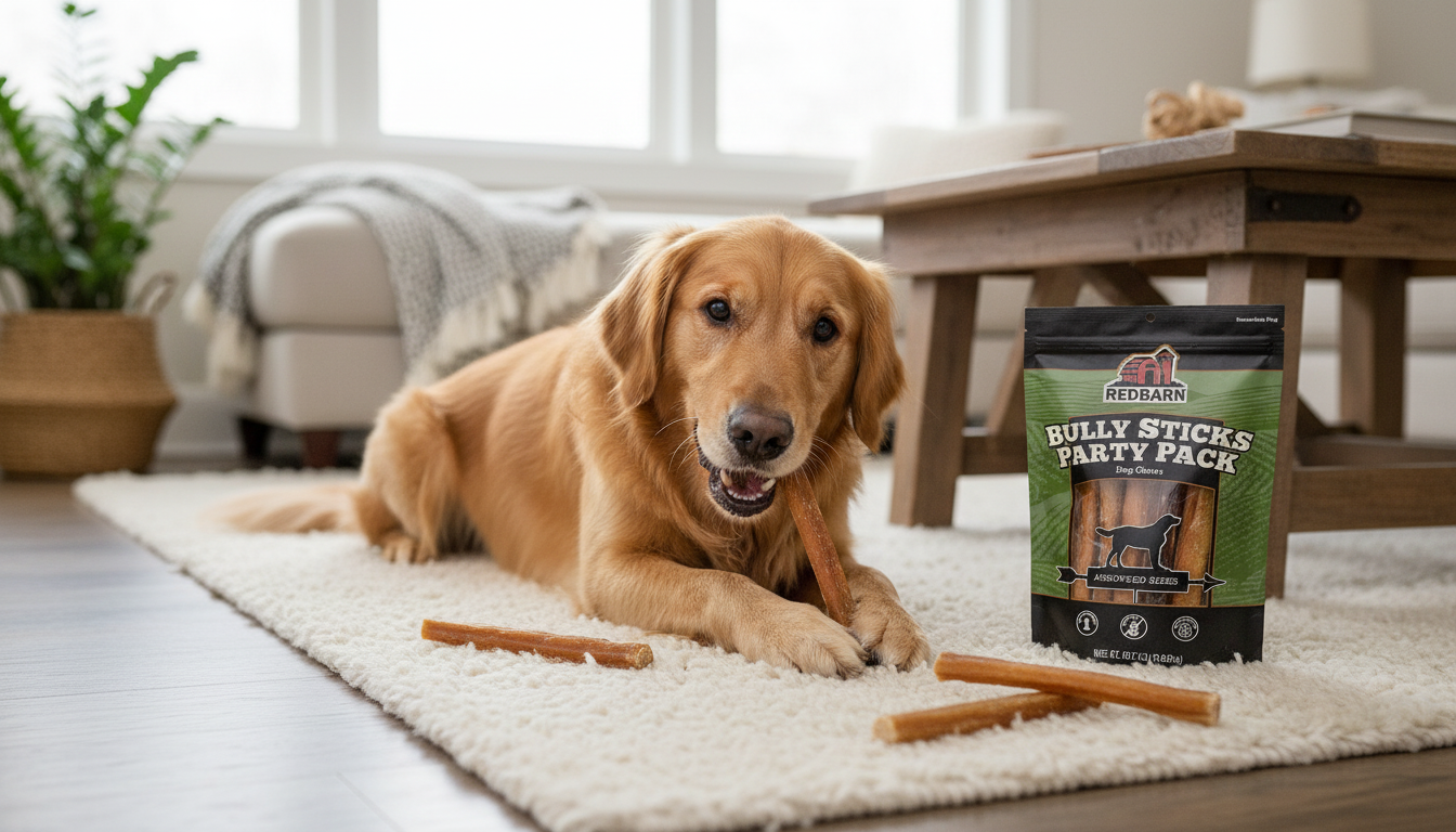 Redbarn Bully Sticks in action