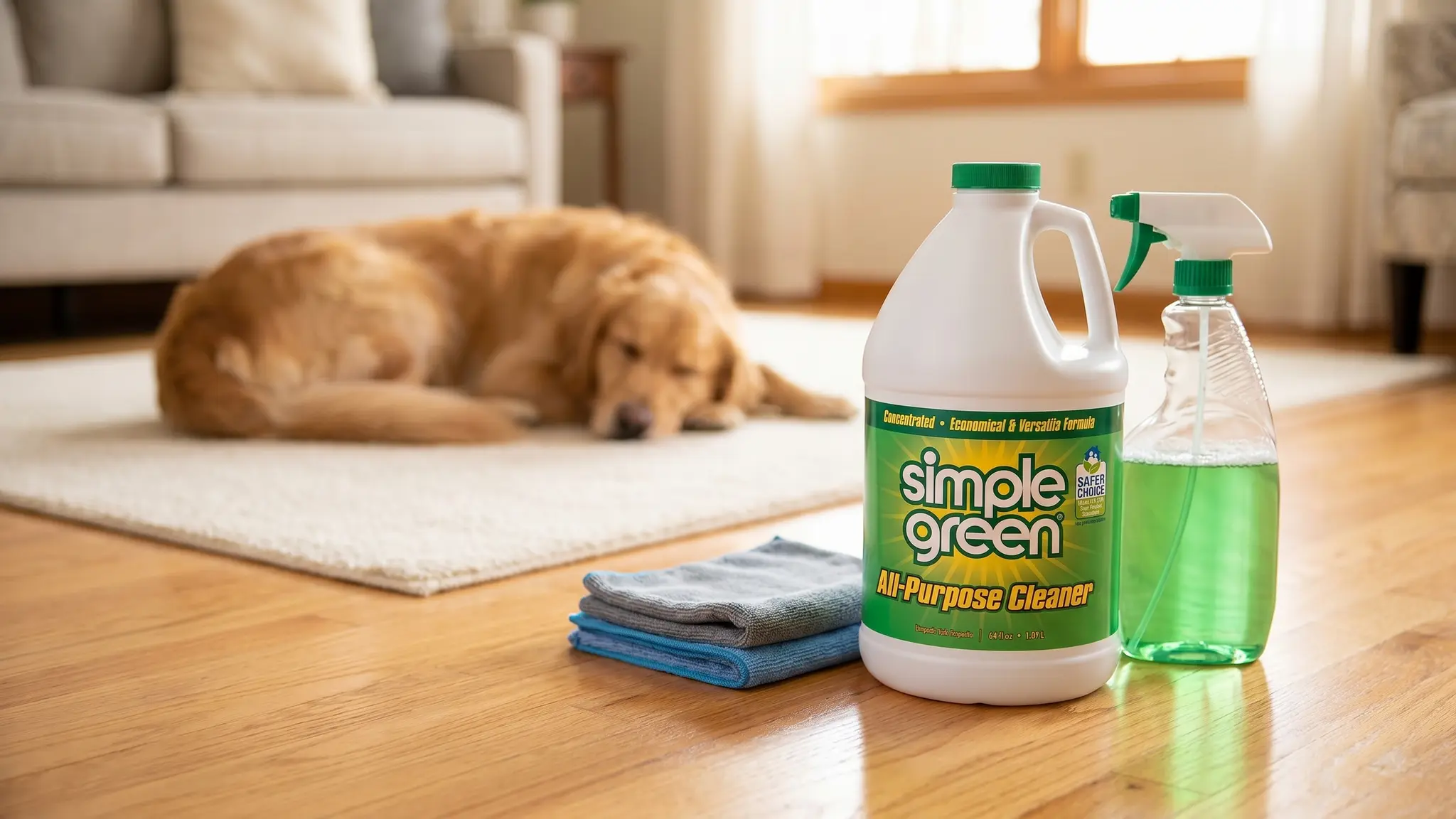 Simple Green All Purpose Cleaner in action