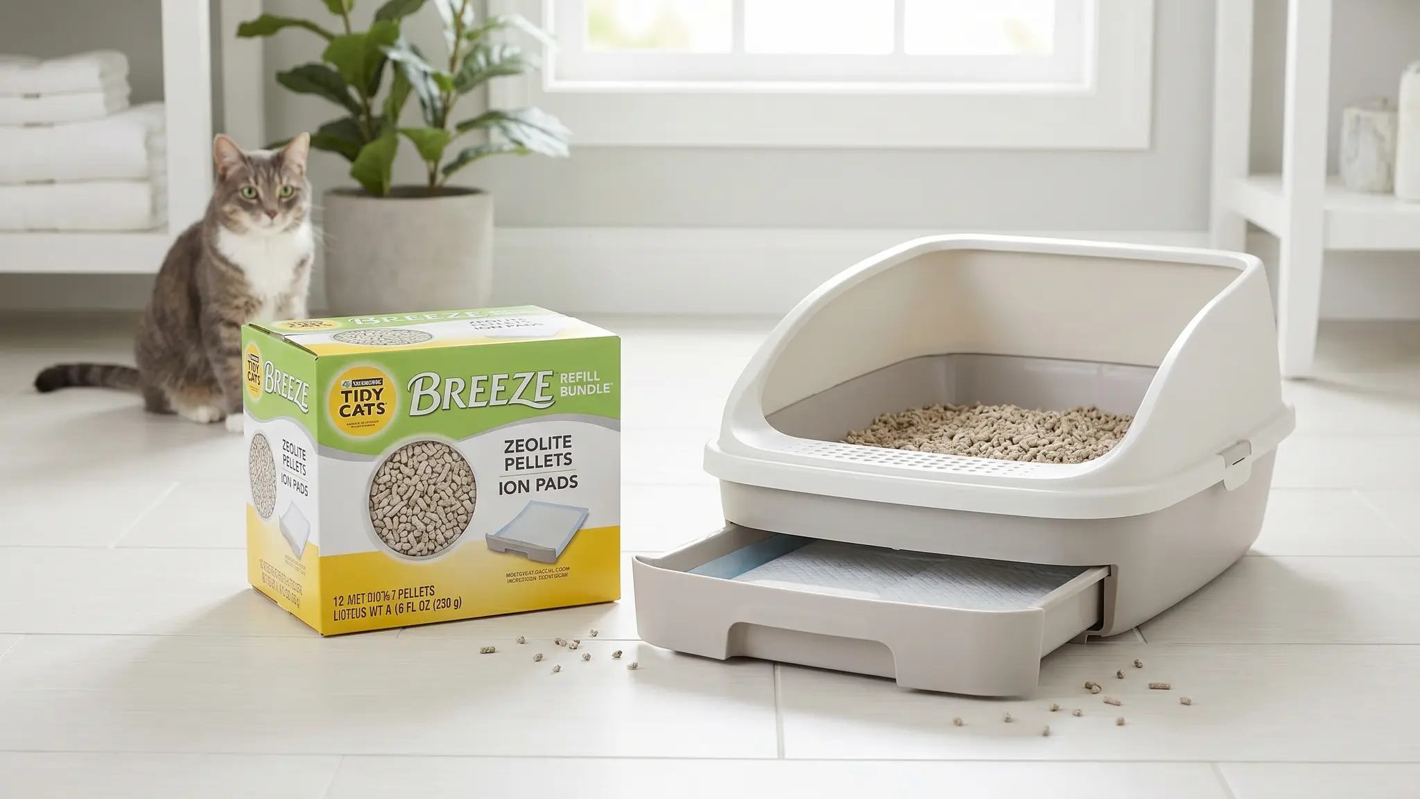 Tidy Cats Breeze Refill in action