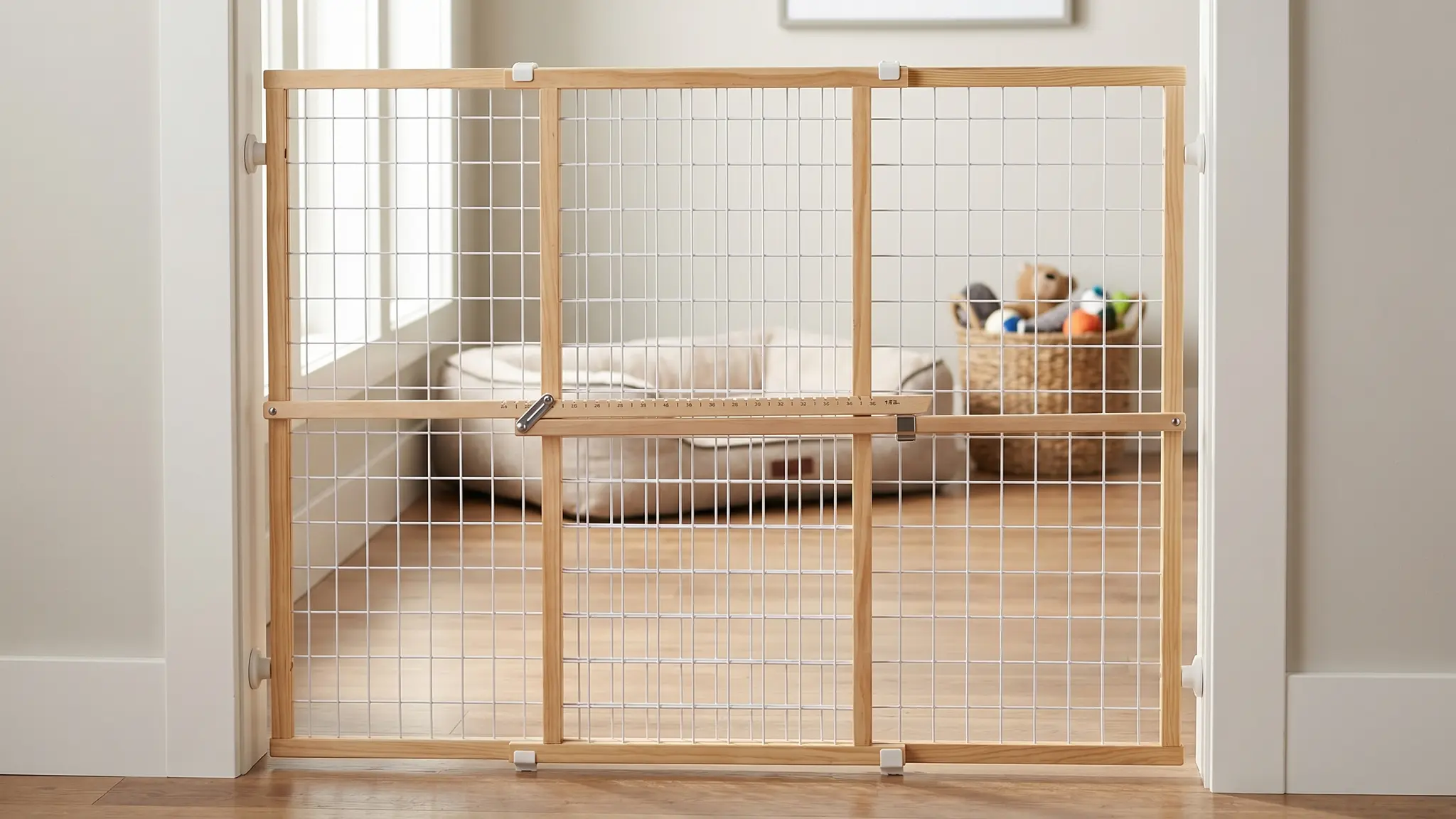 Toddleroo Wooden Baby Gate product view