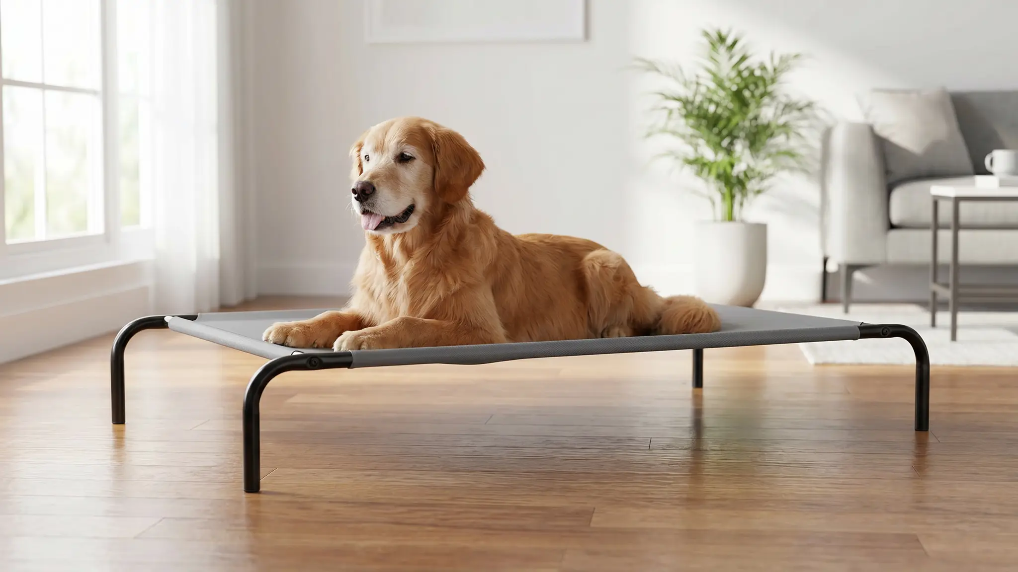 Amazon Basics Elevated Dog Bed product view