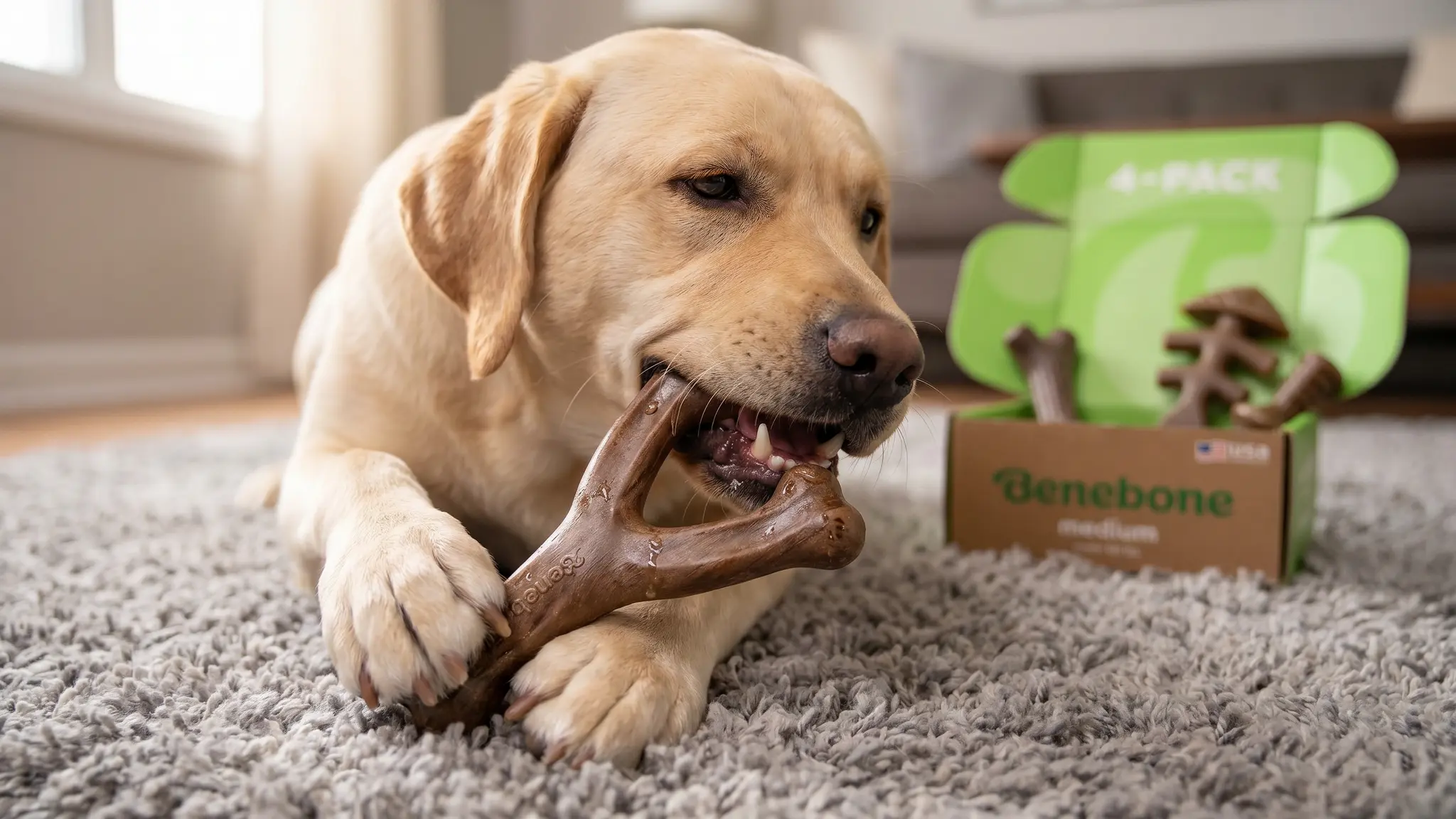Benebone Chew Toys in action