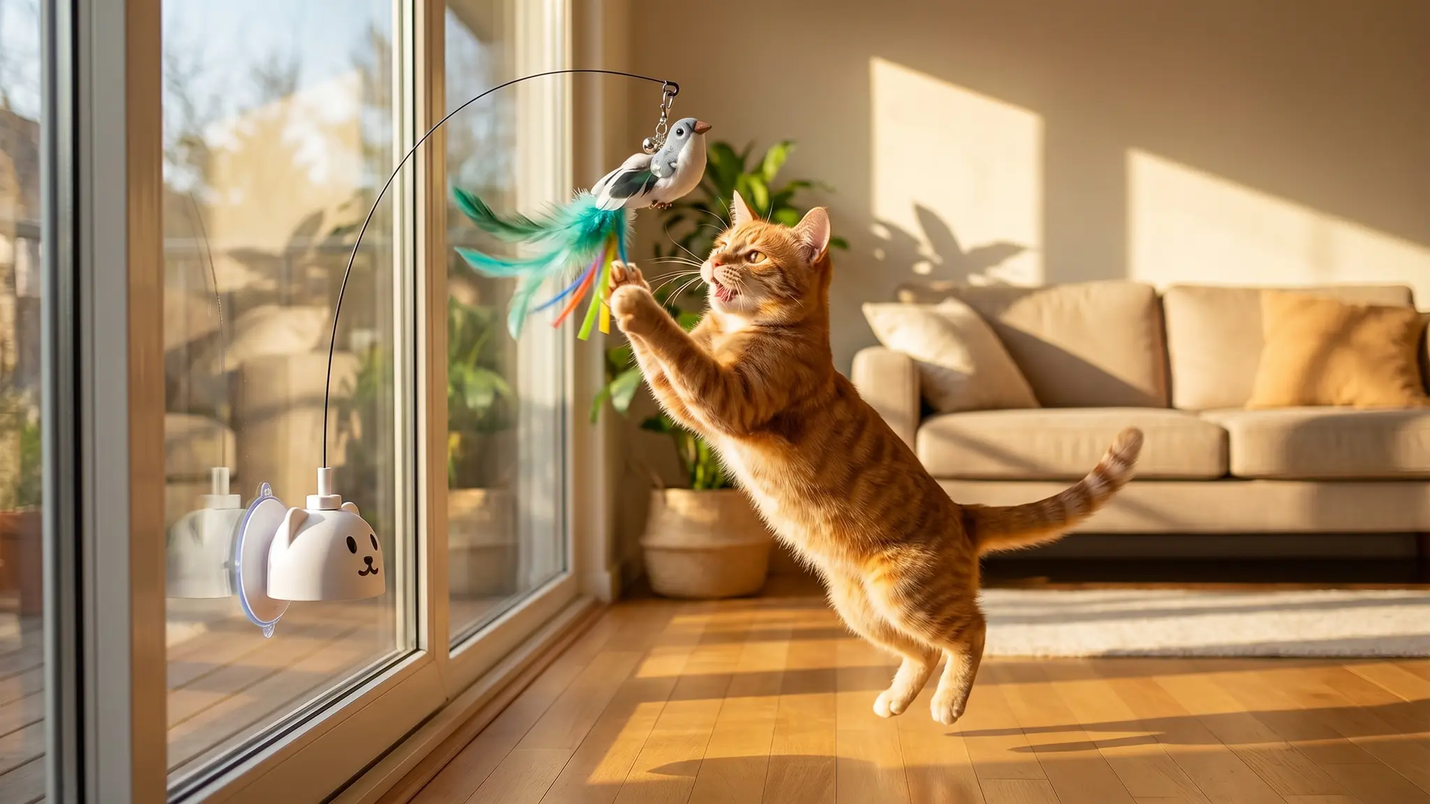 CATPICK Interactive Cat Toy Review 2026: Worth Buying? 2 CATPICK Interactive Cat Toy in action