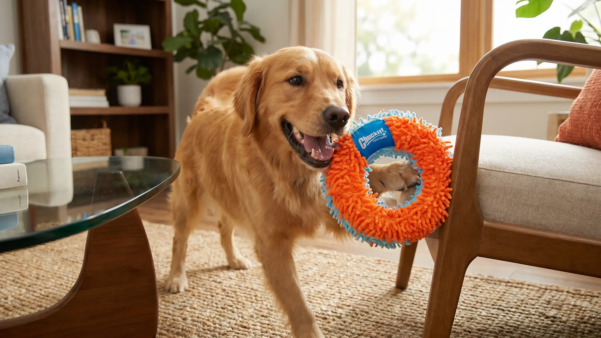Chuckit Indoor Roller in action