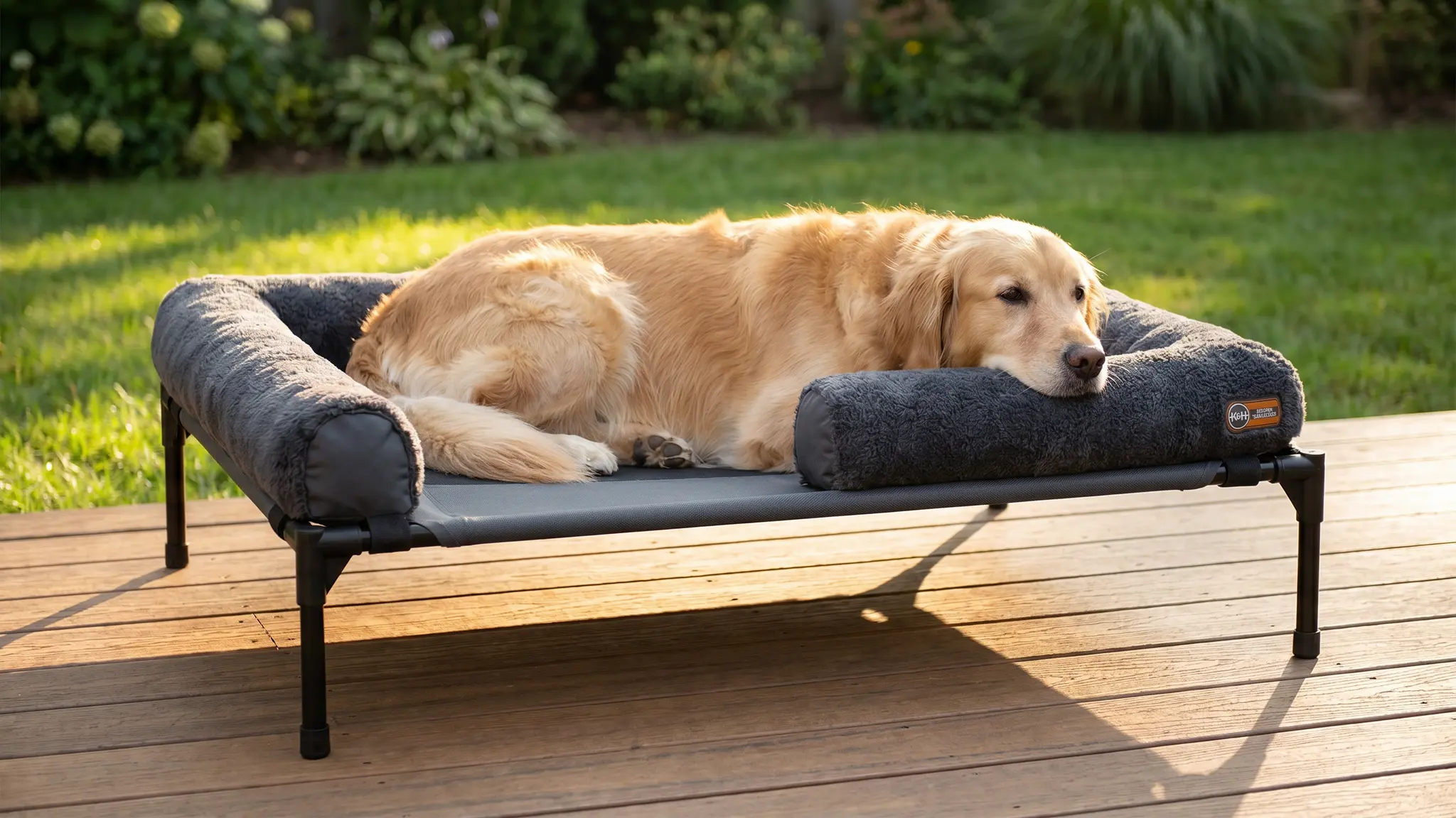 K&H Bolster Pet Cot Review 2026: Elevated Dog Bed Verdict 2 K&H Bolster Pet Cot in action
