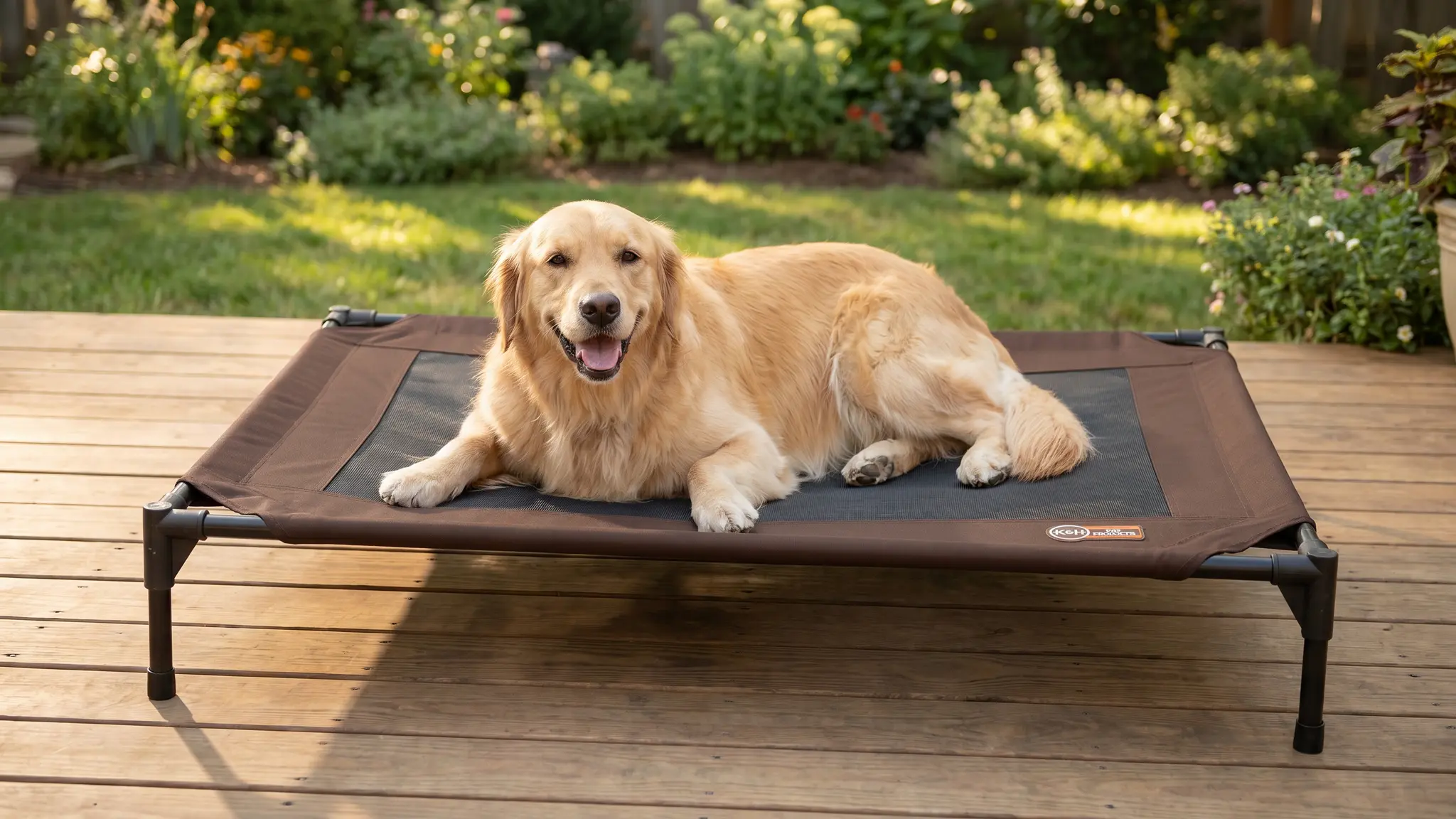 K&H Dog Cot Cover in action