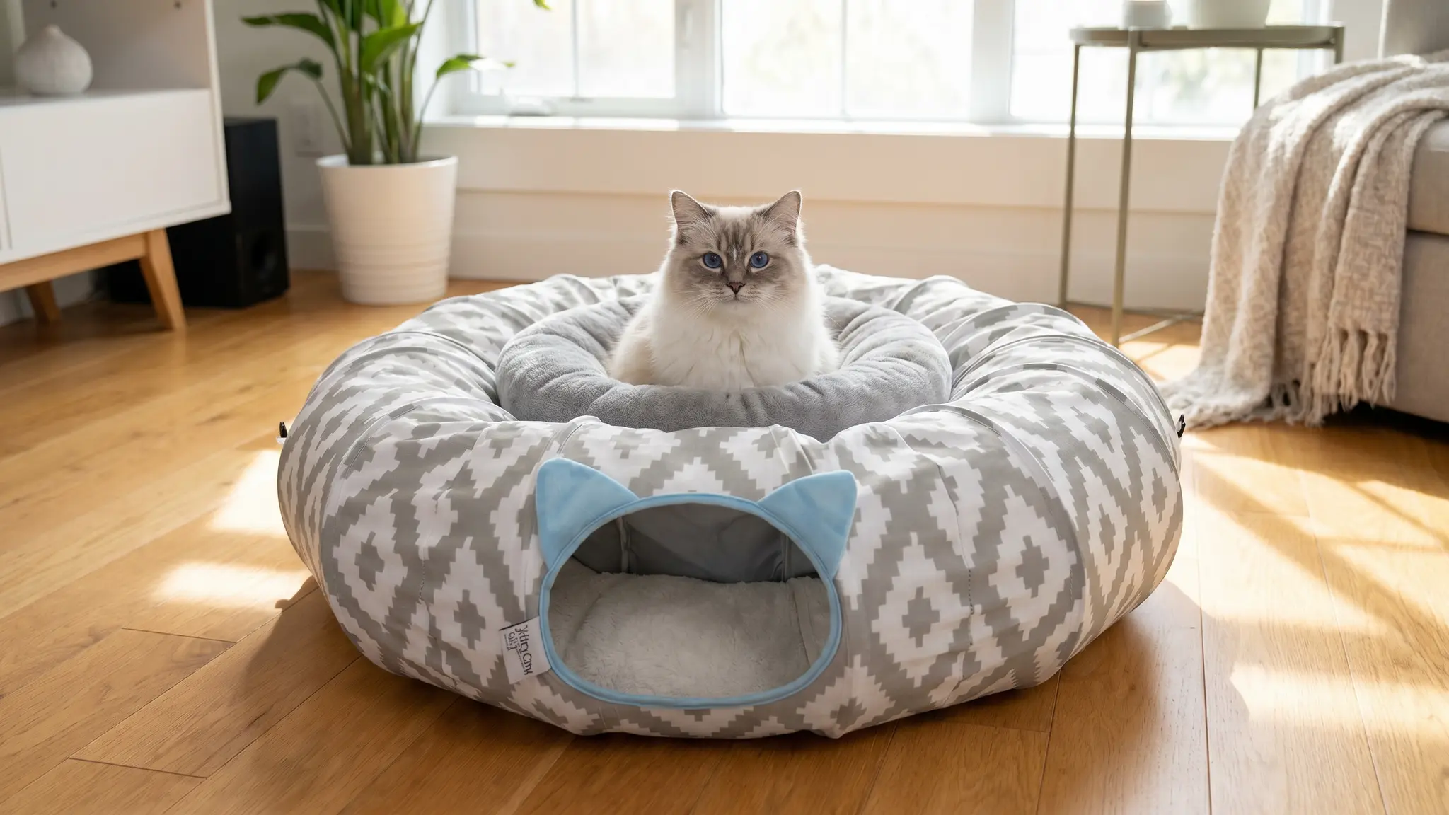 Kitty City Cat Tunnel Bed product view