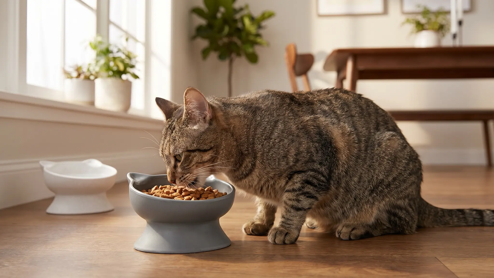 Kitty City Elevated Cat Bowls Review 2026: Worth Buying? 2 Kitty City Elevated Cat Bowls in action