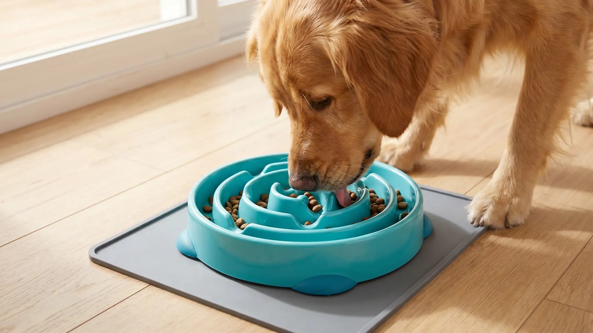 Outward Hound Fun Feeder Review 2026: Slow Bowl Pros and Cons 2 Outward Hound Fun Feeder in action