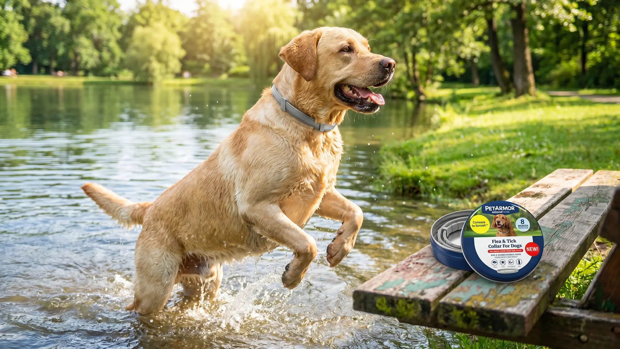 PetArmor Extend Collar Review 2026: Dog Flea Collar Pros & Cons 2 PetArmor Extend Collar in action