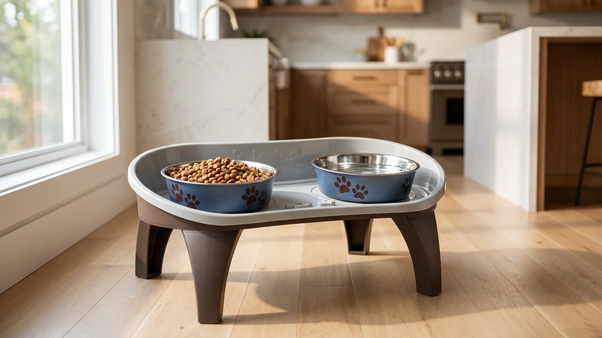 PETMAKER Elevated Feeding Tray product view