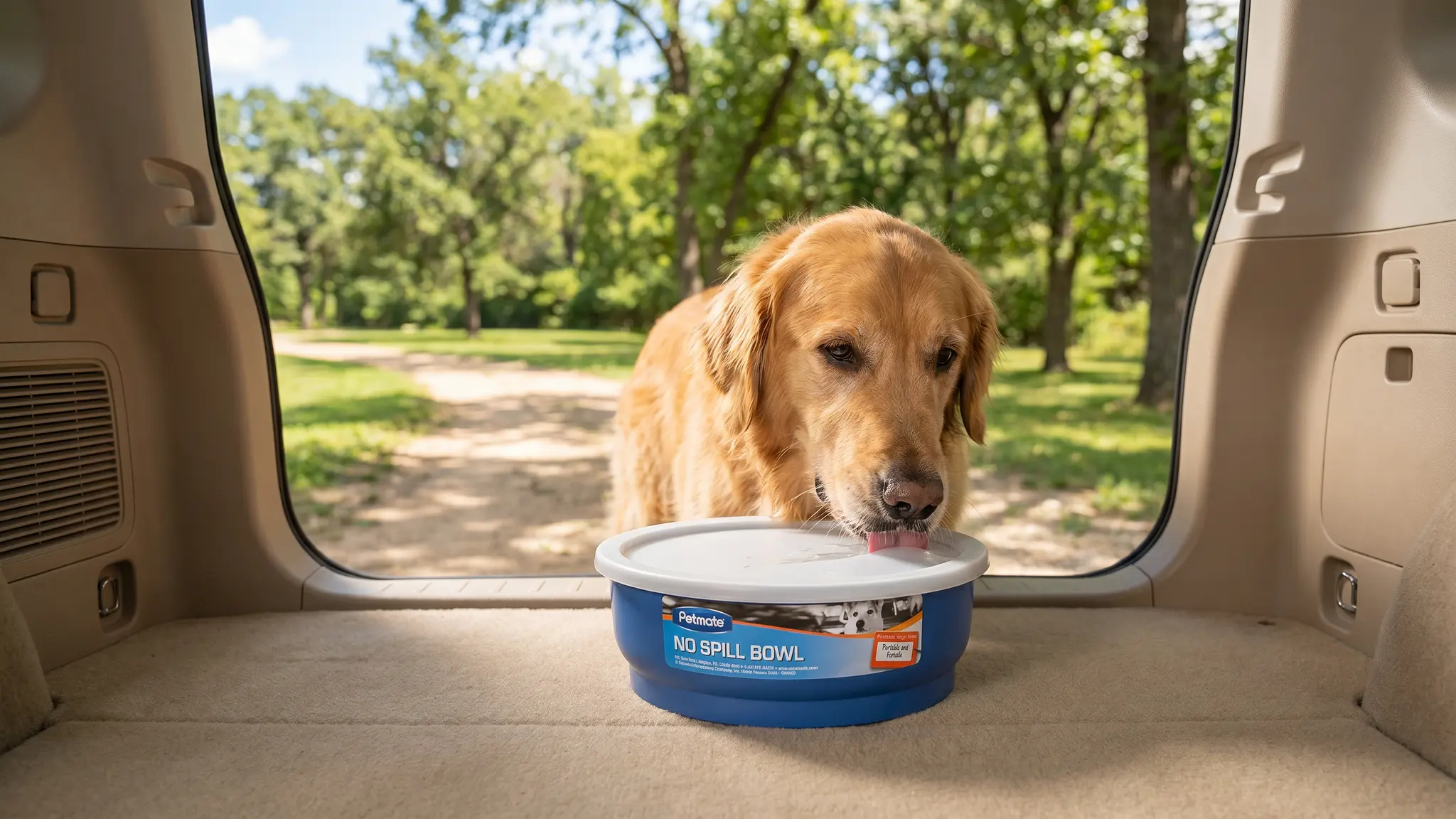 Petmate No Spill Bowl in action