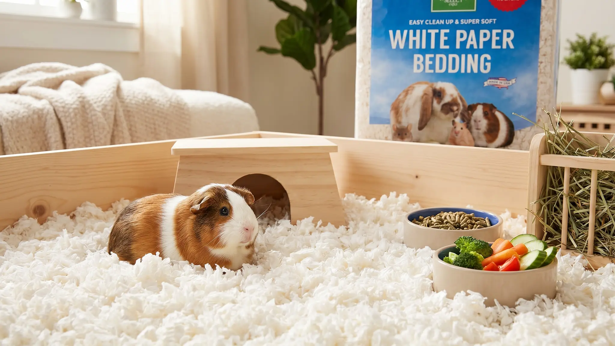 Small Pet Select Paper Bedding in action