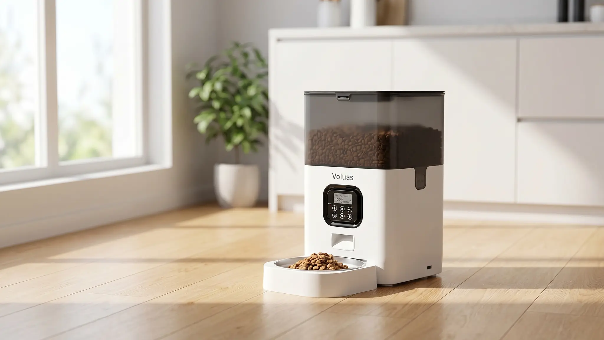 Voluas Automatic Cat Feeder Review 2026: Is It Worth It? 1 Voluas Automatic Cat Feeder product view