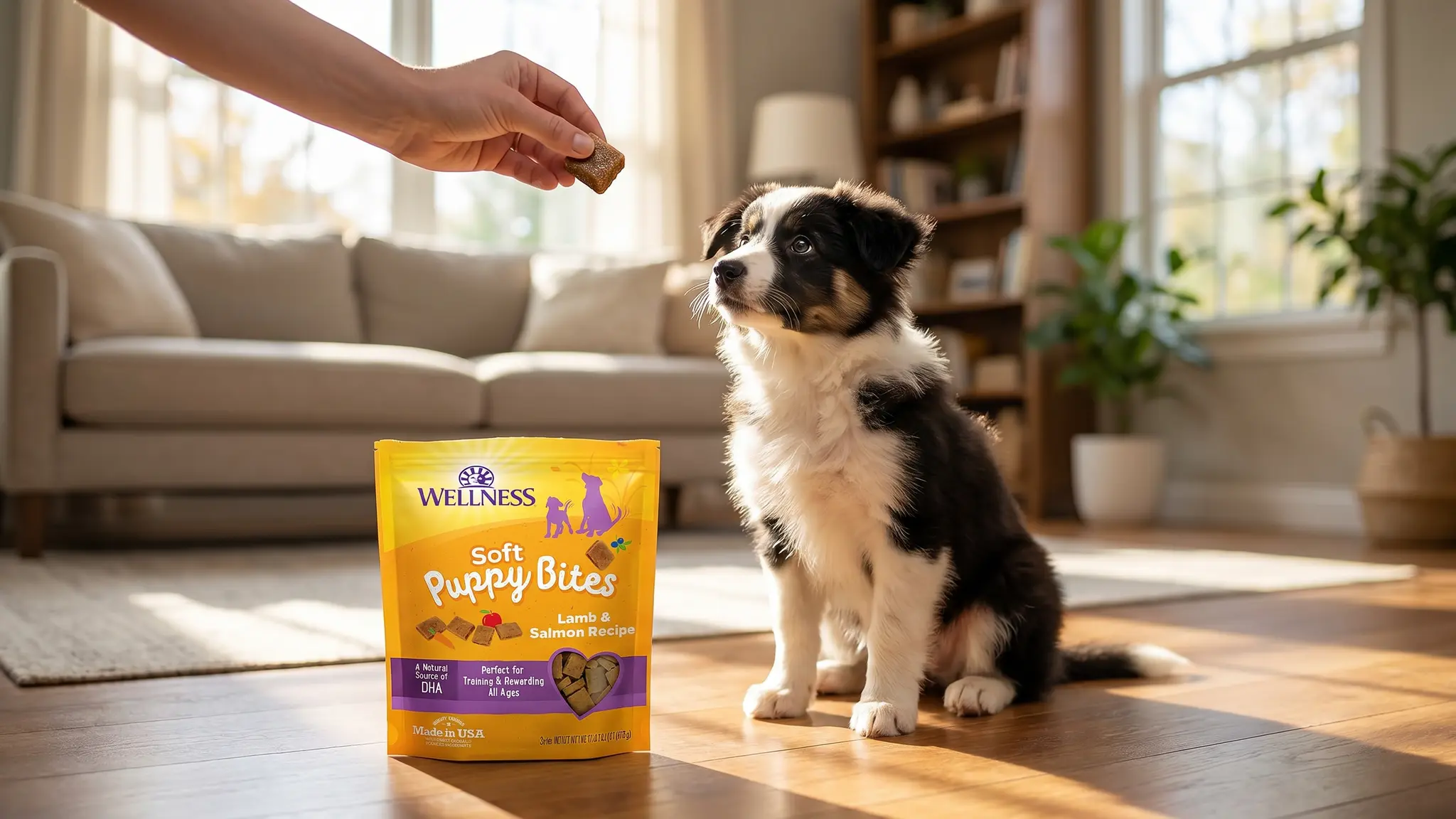 Wellness Soft Puppy Bites in action
