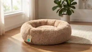 Bedsure Calming Dog Beds Large Sized Dog Donut Washable Pet Bed,36ins Camel | Oprah Daily product view