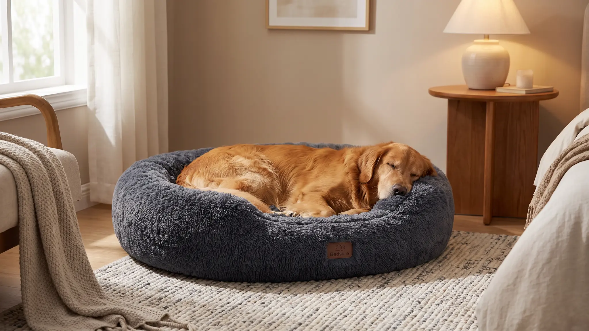 Bedsure Calming Dog Bed Review 2026: Large Dog Verdict 2 Bedsure Calming Dog Bed in action