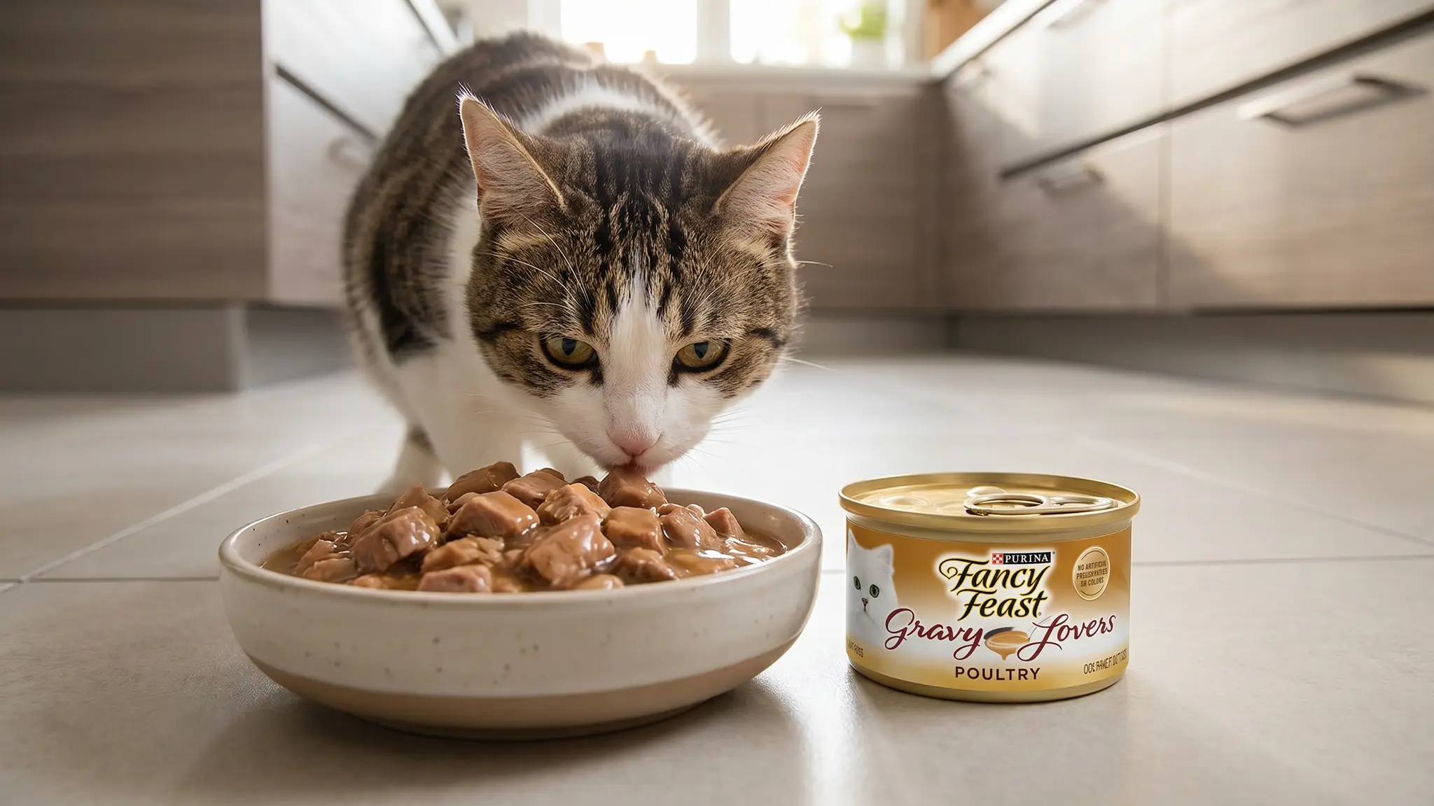 Fancy Feast Gravy Lovers Review 2026: Is It Worth It? 2 Fancy Feast Gravy Lovers in action