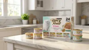 Purina Fancy Feast Tender Ocean Whitefish, Turkey, Chicken and Salmon Feasts Wet Kitten Fo product view