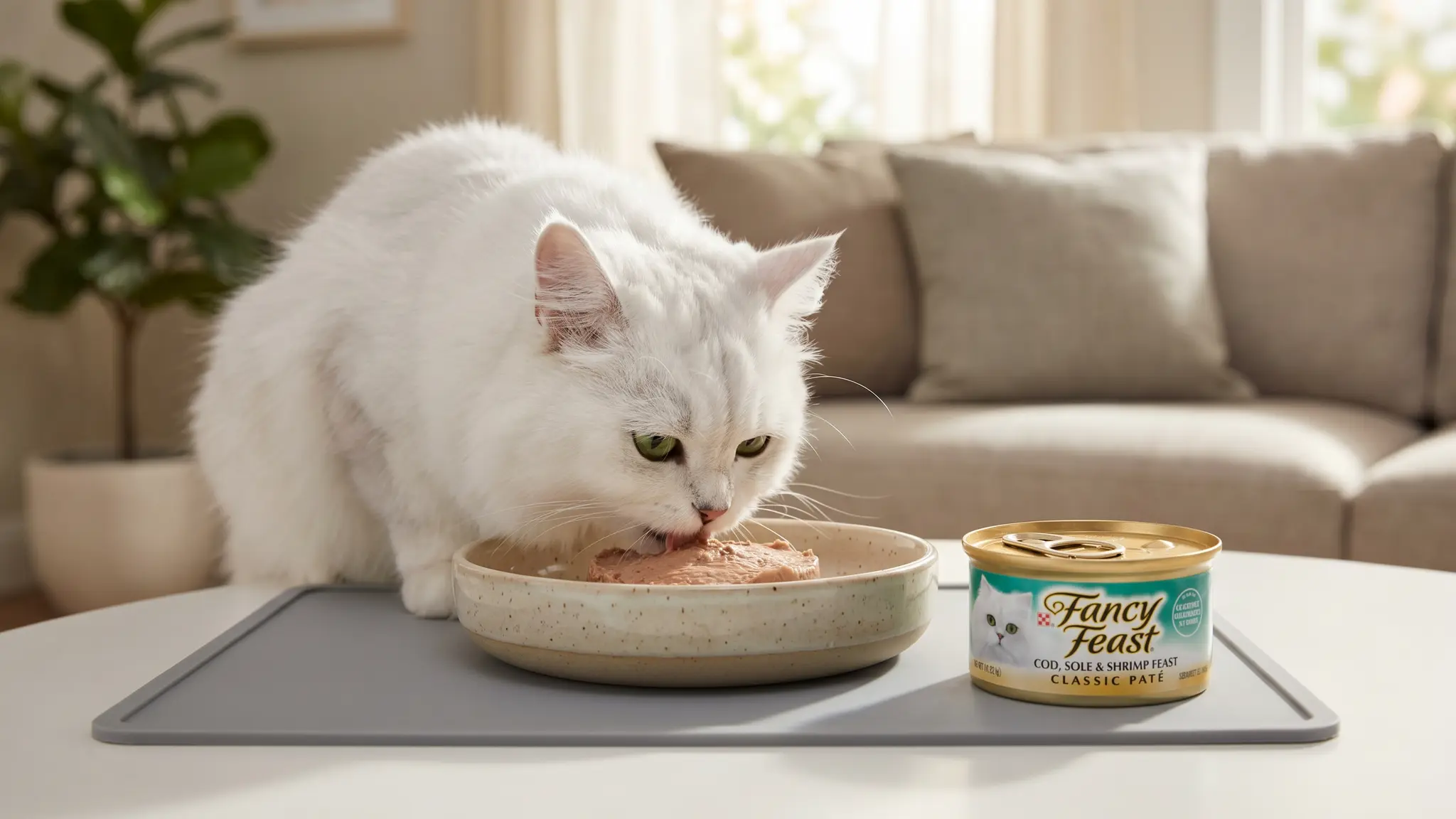 Fancy Feast Seafood Classic Pate Review 2026: Pros & Cons 2 Fancy Feast Seafood Classic Pate in action