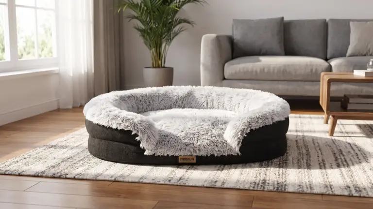 Fluffy Orthopedic Dog Bed Review 2026: Miorun Bed Verdict 3 Fluffy Orthopedic Dog Beds Large Sized Dog, 43" Bolster Sofa Bed | Soft plush faux fur,low product view