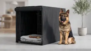 Friends Forever Metal Dog Crate Cover 48 inch- 48.75"L x 30.75"W x 32.5"H | Light Blocking product view