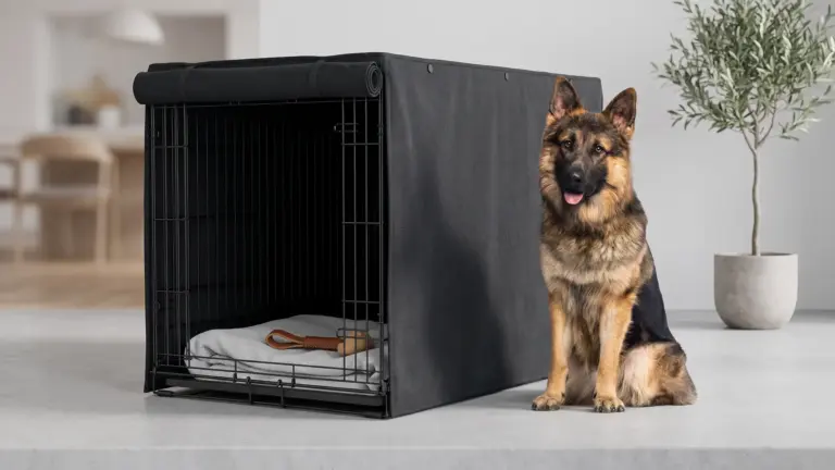 Friends Forever Dog Crate Cover Review 2026: Pros and Cons 1 Friends Forever Metal Dog Crate Cover 48 inch- 48.75"L x 30.75"W x 32.5"H | Light Blocking product view