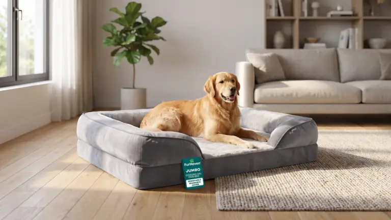 FurHaven Cooling Gel Dog Bed for Large Dogs, Perfect Comfort Sofa Bed with Cool Gel-Top Fo product view