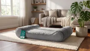 FurHaven Orthopedic Dog Bed for Large Dogs, Luxe Lounger Contour Mattress with Solid Ortho product view