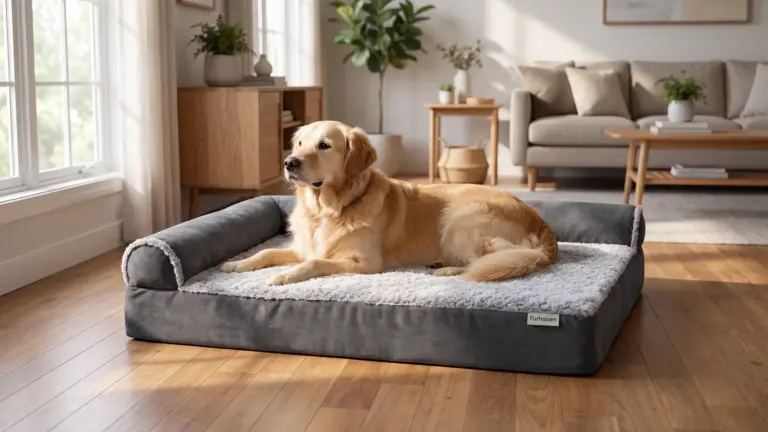 Furhaven Orthopedic Dog Bed for Large Dogs w/ Removable Bolsters & Washable Cover, For Dog product view