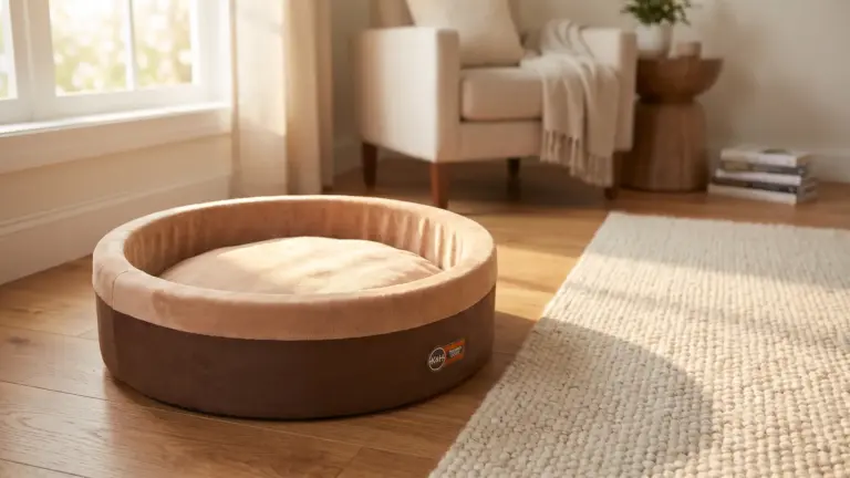 K&H Pet Products Thermo-Kitty Bed Heated Cat Beds for Large Indoor Cats & Dogs, Calming Wa product view